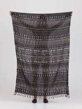 Load image into Gallery viewer, FRINGES BLACK pareo sarong