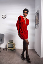 Load image into Gallery viewer, ALL-IN RED VELVET DRESS
