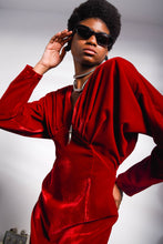 Load image into Gallery viewer, ALL-IN RED VELVET DRESS