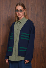 Load image into Gallery viewer, LOUD SOUL CARDIGAN BLUE