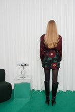 Load image into Gallery viewer, BELIEVE MINI SKIRT BORDEAUX