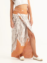 Load image into Gallery viewer, MACRAME PEACH wrap skirt