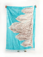 Load image into Gallery viewer, MACRAME TURQUOISE pareo sarong