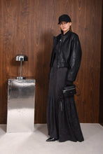 Load image into Gallery viewer, IDENTITY FAUX LEATHER BOMBER JACKET