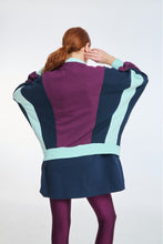 Load image into Gallery viewer, WOMAN BOMBER JACKET WITH EMBROIDERY SASHA AUBERGINE