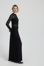 Load image into Gallery viewer, OSIRIS High-waisted pleated palazzo trousers with elasticated waistband