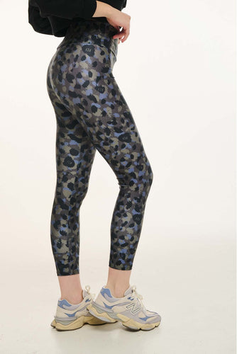 WOMAN PRINTED HIGH-WAISTED LEGGINGS - LEOPARD