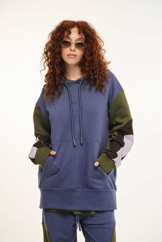 WOMAN HOODIE WITH EMBROIDERY - PELLA -VIENNA