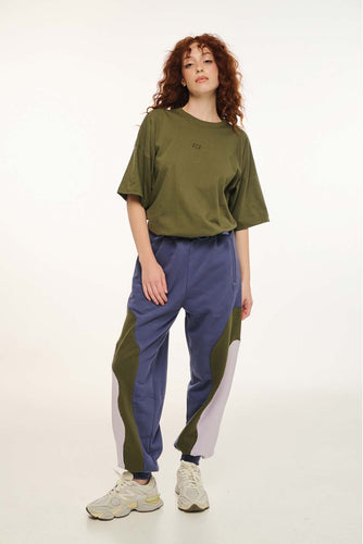 WOMAN SHORT-SLEEVE T-SHIRT ONE COLOR - OLIVE
