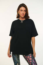 Load image into Gallery viewer, WOMAN SHORT-SLEEVE T-SHIRT ONE COLOR - BLACK