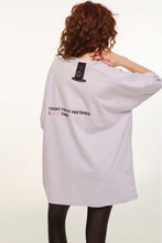Load image into Gallery viewer, WOMAN SHORT SLEEVE T-SHIRT WITH EMBROIDERY - MISTAKES