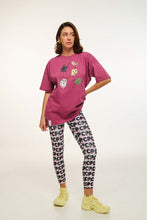 Load image into Gallery viewer, WOMAN SHORT SLEEVE T-SHIRT WITH TRANSFER PRINT - DOODLES
