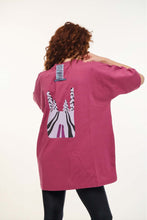 Load image into Gallery viewer, WOMAN SHORT SLEEVE T-SHIRT WITH EMBOIDERY AND SILK PRINT – SKI