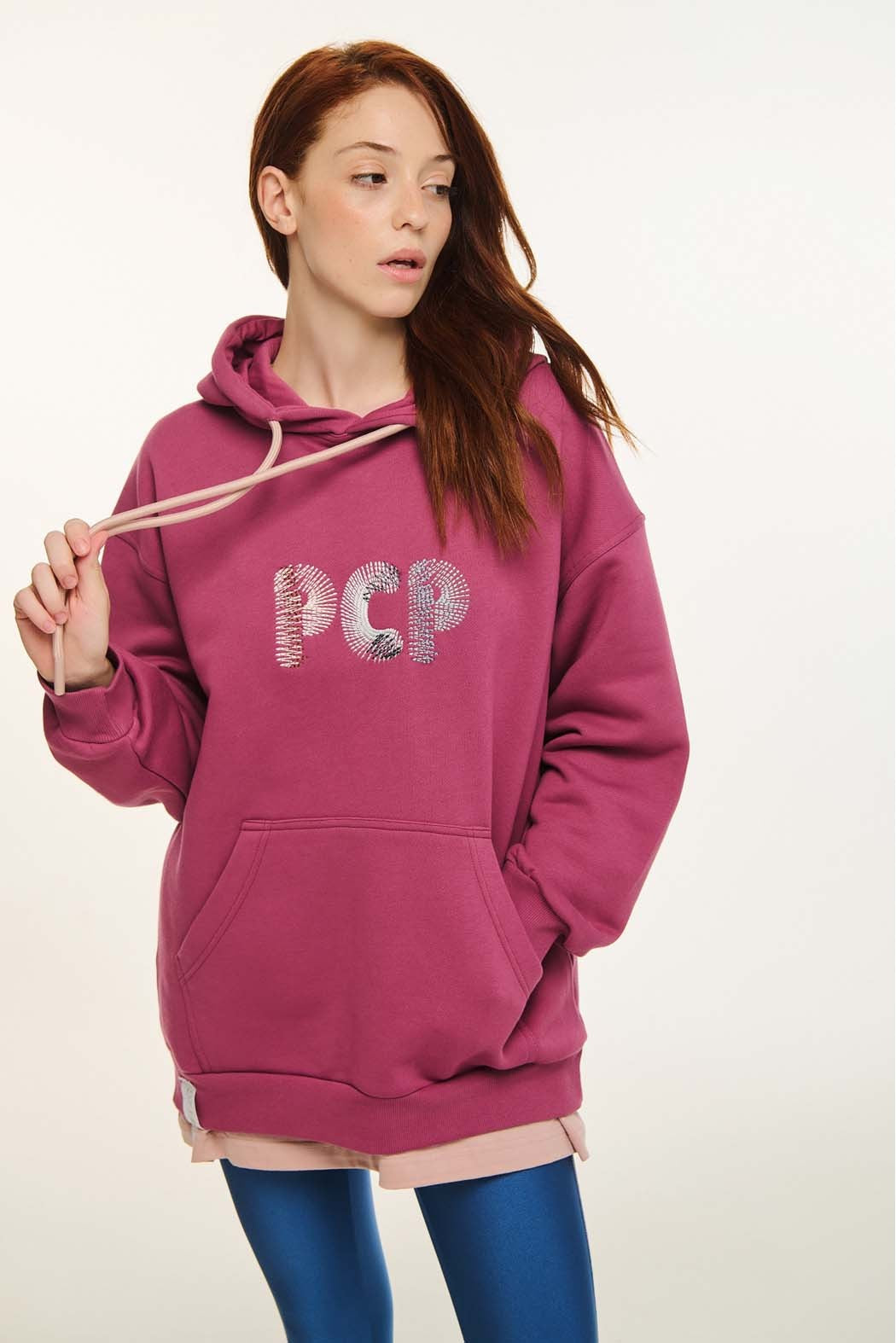 WOMAN HOODIE WITH EMBROIDERY - IDENTITY