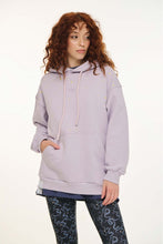 Load image into Gallery viewer, UNISEX HOODIE WITH EMBROIDERY AND TRANSFER PRINT - THE CRYSTAL- LILAC
