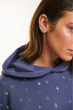 Load image into Gallery viewer, UNISEX HOODIE WITH EMBROIDERY AND TRANSFER PRINT - THE CRYSTAL- VIENNA