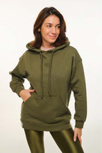 Load image into Gallery viewer, WOMAN HOODIE WITH SILK PRINT - THE MOON