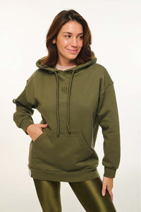 WOMAN HOODIE WITH SILK PRINT - THE MOON