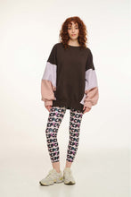 Load image into Gallery viewer, WOMAN CREWNECK WITH EMBROIDERY - MIRA - BROWN