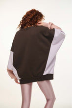 Load image into Gallery viewer, WOMAN CREWNECK WITH EMBROIDERY - MIRA - BROWN