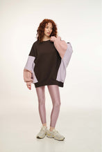 Load image into Gallery viewer, WOMAN CREWNECK WITH EMBROIDERY - MIRA - BROWN