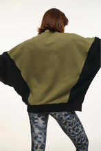 Load image into Gallery viewer, WOMAN CREWNECK WITH EMBROIDERY - MIRA - OLIVE