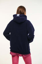 Load image into Gallery viewer, WOMAN FLEECE CREWNECK WITH EMBROIDERY - NICO - BLUE