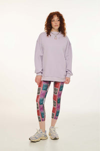 WOMAN PRINTED HIGH-WAISTED LEGGINGS - TARROT