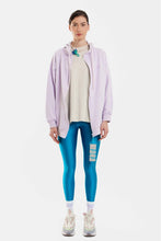 Load image into Gallery viewer, ZIP HOODIE WITH EMBROIDERY - BASIC -LILAC