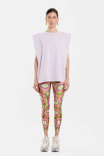 Load image into Gallery viewer, SLEEVLESS T-SHIRT WITH EMBOSSED PATTERN - BUBBLE - LILAC