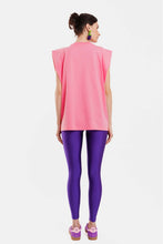 Load image into Gallery viewer, SLEEVLESS T-SHIRT WITH EMBOSSED PATTERN - BUBBLE -SALMON