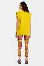 Load image into Gallery viewer, SLEEVLESS T-SHIRT WITH EMBOSSED PATTERN - BUBBLE -YELLOW