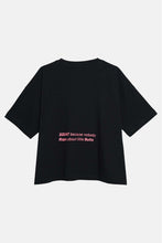 Load image into Gallery viewer, SHORT SLEEVE T-SHIRT WITH EMBROIDERY AND SILK PRINT - GYM - BLACK