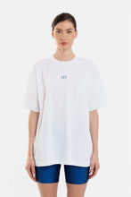 Load image into Gallery viewer, SHORT SLEEVE T-SHIRT WITH EMBROIDERY AND SILK PRINT - GYM -WHITE