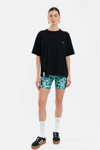 Load image into Gallery viewer, SHORT SLEEVE T-SHIRT WITH EMBROIDERY - ARIA - BLACK