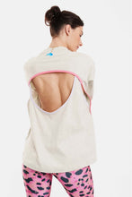 Load image into Gallery viewer, SHORT SLEEVE T-SHIRT WITH EMBROIDERY - ARIA - GREY