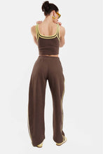 Load image into Gallery viewer, TROUSERS WITH EMBROIDERY - BONNY - BROWN