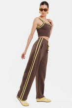 Load image into Gallery viewer, TROUSERS WITH EMBROIDERY - BONNY - BROWN