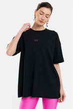 Load image into Gallery viewer, WOMAN SHORT SLEEVE T-SHIRT WITH EMBROIDERY AND SILK PRINT - STARS