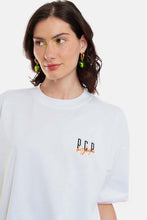 Load image into Gallery viewer, WOMAN SHORT SLEEVE T-SHIRT WITH SILK PRINT - GHOST