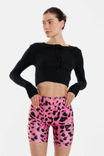 Load image into Gallery viewer, WOMAN CROP TOP WITH POINTELLE - ELODY- BLACK