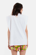 Load image into Gallery viewer, WOMAN SLEEVLESS T-SHIRT WITH APPLIQUE - KIWI