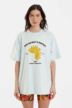 Load image into Gallery viewer, WOMAN SHORTSLEEVE T-SHIRT WITH PRINT - FRUITS MARKET