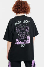 Load image into Gallery viewer, WOMAN SHORT SLEEVE T-SHIRT WITH EMBROIDERY - WILDLY LUCKY