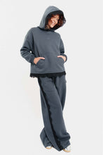 Load image into Gallery viewer, WOMAN PANTS WITH EMBROIDERY - LACE -GREY
