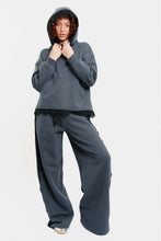 Load image into Gallery viewer, WOMAN PANTS WITH EMBROIDERY - LACE -GREY
