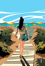 Load image into Gallery viewer, Surfer Girl • Beach Towel