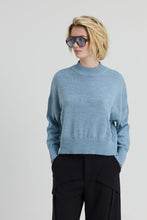 Load image into Gallery viewer, DERN Oversized knit sweater with high ribbed funnel neck