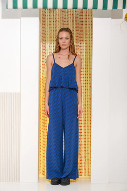 CARIBBEAN KNITTED PANTS BLUE
