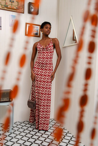 CHILL ISLAND MAXI DRESS BORDEAUX